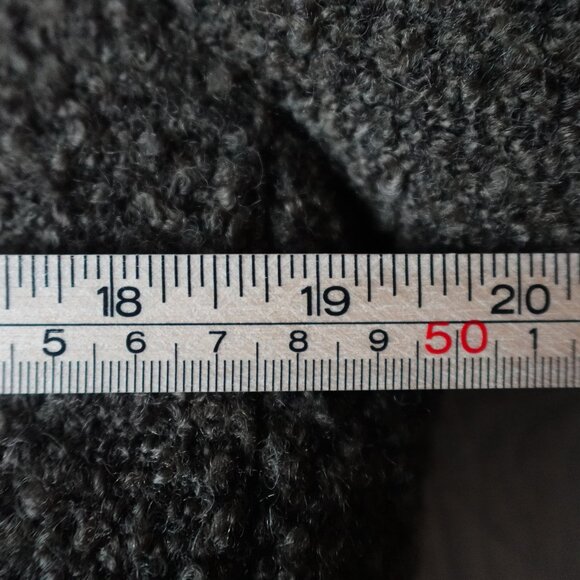 ZARA Long Double -Breasted Boucle Blazer Jacket Green Wool blend - Picture 6 of 10